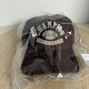 Champion 1919 Physical Education Hat OS Adjustable Baseball Cap New/Brown